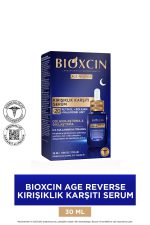 سرم شب ضد چروک مدل AGE REVERSE بیوکسین حاوی 20% کلاژن رتینول و هیالورونیک اسید 30 میل